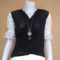 Blouse4010-สีดำ