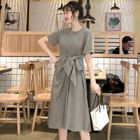 **สินค้าหมด Dress4656-Size-L-สีเขียวหม่น