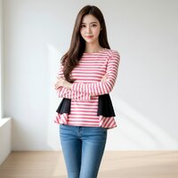 Blouse1804-สีโอลด์โรส