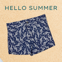 Shorts302-ตัวโน้ตสีกรม-Size-L