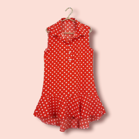 **สินค้าหมด Dress3482-สีส้ม
