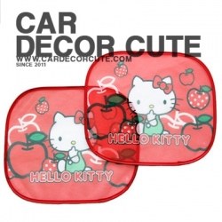 HELLO KITTY - แผ่นบังแดดข้างรถยนต์