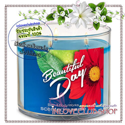 Bath & Body Works Slatkin & Co / Candle 14.5 oz. (Beautiful Day) *หอมแอปเปิ้ลเขียวผสมกลิ่นดอกไม้