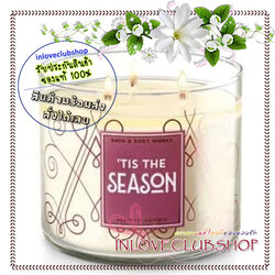 Bath & Body Works Slatkin & Co / Candle 14.5 oz. (Tis The Season) *หอมกลิ่นแอปเปิ้ลสด ต้นไม้ สดชื่น