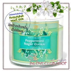 Bath & Body Works Slatkin & Co / Candle 14.5 oz. (Peppermint Sugar Cookie) *กลิ่นหอมหวานขนมคุกกี้ผสมกลิ่นสดชื่นของมินต์