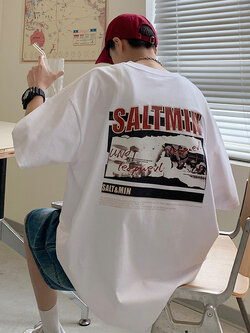 เสื้อยืดผู้ชายอ้วน S-5XL(อกเสื้อ39-51นิ้ว)