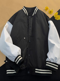 เสื้อแจ็คเก็ตเบสบอล เสื้อคลุม เสื้อแขนยาวสไตล์เกาหลี