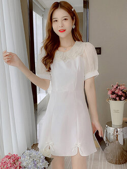 ชุดเดรสสั้น ชุดเดรสสั้นลายดอก ชุดเดรสสั้นวัยรุ่น By Meiyi women's clothing