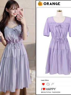 เดรสวัยรุ่นแฟชั่นหลากหลายสไตล์ เดรสแฟชั่นสไตล์เกาหลีน่ารักๆ BY Orange House Korean