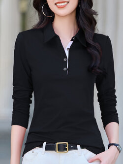 เสื้อยืดสีดำ แฟชั่น เสื้อยืด T-shirt สีดำ สวมใส่สบาย ไม่ร้อน