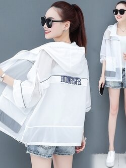 เสื้อคลุมกันแดด UV เสื้อคลุมแจ็คเก็ต เสื้อคลุมป้องกันแดด เสื้อแจ๊คเก็ตแขนยาวกันแดดและยูวี