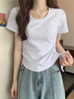 เสื้อผ้าวัยรุ่นเกาหลี เสื้อยืดวัยรุ่นผู้หญิง มีขนาด S M L XL