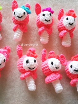 ที่ครอบหัวดินสอ ตุ๊กตามายเมโลดี้ (pencil cover) ชมพู 2 นิ้ว