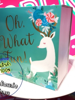 Bath & Body Works / กล่องของขวัญ (สีเขียวลายกวาง)