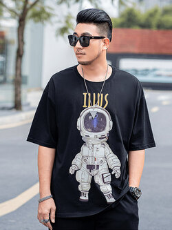 เสื้อยืดผู้ชายอ้วน S-5XL(อกเสื้อ39-51นิ้ว)