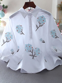 เสื้อลินิน เสื้อผ้าฝ้ายลินิน เสื้อเชิ้ตผ้าลินิน ปักลายสวยๆด้วยด้าย สไตล์VINTAGE BY Dreamroom