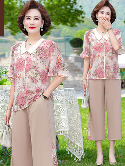 เสื้อผ้าคุณแม่วัย 60 เสื้อคนแก่ผู้หญิงวัย60