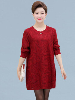 เดรสวัยผู้ใหญ่40-60ปีเดรสคุณแม่