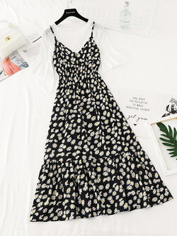 เดรสชีฟอง เดรสลายดอกไม้ Fairy House