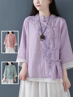 เสื้อลินิน เสื้อผ้าฝ้ายลินิน เสื้อเชิ้ตผ้าลินิน