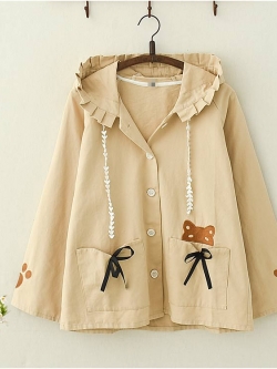 เสื้อกันหนาว เสื้อแจ็กเก็ตสไตล์ญี่ปุ่น น่ารัก สั่งเลย ส่งฟรีEMS