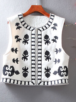 เสื้อลินิน เสื้อผ้าฝ้ายลินิน เสื้อเชิ้ตผ้าลินิน ปักลายสวยๆด้วยด้าย สไตล์VINTAGE