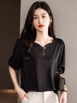 เสื้อสีดำสุภาพ เรียบหรู ดูดี เหมาะกับทุกโอกาส | เสื้อผู้หญิงสุภาพ