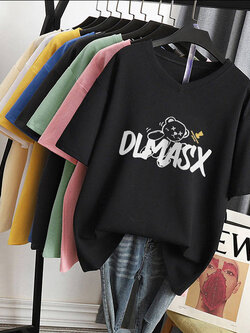 เสื้อโอเวอร์ไซส์เกาหลี เสื้อยืดพลัสไซส์ เสื้อยืดคนอ้วน เสื้อยืดโอเวอร์ไซส์ผู้หญิง