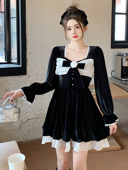 เดรสสาวอวบ มีไซส์ L-4XLอกเสื้อ 38-47 นิ้ว ใส่ได้ทั้งสาวหุ่นดีน่ารักจนถึงสาวอวบพลัสไซส์ จัดส่งฟรี! ทักแชทสั่งซื้อ