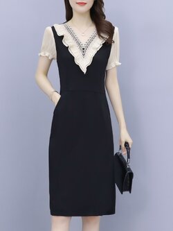 ชุดเดรสสั้น ชุดเดรสสั้นลายดอก ชุดเดรสสั้นวัยรุ่น