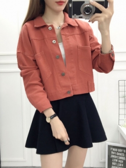 เสื้อแจ็คเก็ตยีนส์ เสื้อยีนส์ผู้หญิงเทห์ๆ