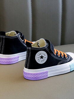 รองเท้าผ้าใบเด็ก รองเท้ากีฬาเด็ก รองเท้าผ้าใบเด็กแนวสปอร์ท