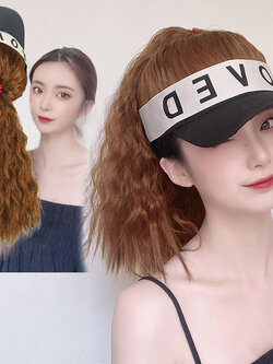 หมวกวิกผม หมวกวิกผมยาว หมวกผมปลอม หมวกวิก BY Ailead