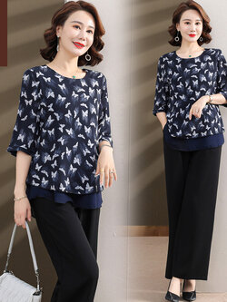 เสื้อผ้าคุณแม่วัย 60 เสื้อคนแก่ผู้หญิงวัย60