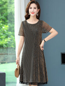 เดรสวัยผู้ใหญ่40-60ปีเดรสคุณแม่