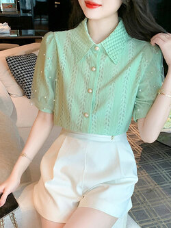 เสื้อเชิ้ตแขนยาววัยรุ่น ลายสวยๆ แบรนด์ YIL AN