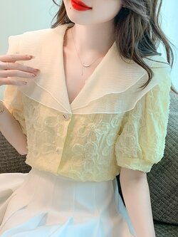 เสื้อเชิ้ตผู้หญิงแขนยาว เสื้อเชิ้ตผู้หญิงใส่ทํางาน 390 บาทต่อชิ้น ฟรีค่าจัดส่ง