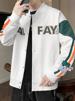 เสื้อแจ็คเก็ตเบสบอล เสื้อคลุม เสื้อแขนยาวสไตล์เกาหลี
