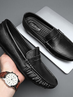 รองเท้าหนังผู้ชาย มีไซส์39-44 รองเท้าโลฟเฟอร์ชาย Slip-On Shoes