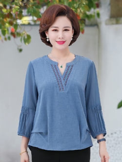 เสื้อคุณแม่สูงวัย สไตล์สาวสูงวัย เสื้อผ้าสำหรับวัยกลางคน สวยหรูสมวัยคุณนายมาก