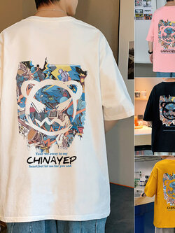 เสื้อยืดผู้ชายอ้วน XL-5XL อกเสื้อ40-52 นิ้ว