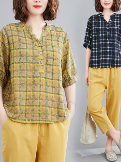 เสื้อผ้าฝ้าย เสื้อผ้าลินิน สไตล์ฤดูร้อน BY Lian Zhi Cotton and linen art สไตล์VINTAGE มีขนาดไซส์อกประมาณ 35-40 นิ้ว