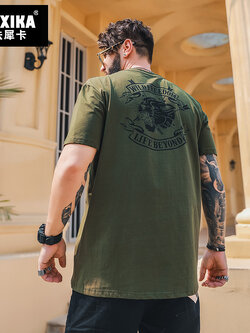 เสื้อยืดผู้ชายอ้วน S-5XL(อกเสื้อ39-51นิ้ว)