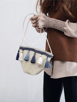 กระเป๋าสานเก๋ๆ กระเป๋าสานสวยๆน่ารัก กระเป๋าสานสไตล์เกาหลี น่ารักมากกก