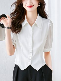 เสื้อเชิ้ตผู้หญิงแขนยาว เสื้อเชิ้ตผู้หญิงใส่ทํางาน 390 บาทต่อชิ้น ฟรีค่าจัดส่ง