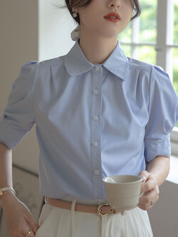 เสื้อเชิ้ตผู้หญิงแขนยาว เสื้อเชิ้ตผู้หญิงใส่ทํางาน 390 บาทต่อชิ้น ฟรีค่าจัดส่ง