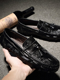 รองเท้าหนังผู้ชาย มีไซส์39-44 รองเท้าโลฟเฟอร์ชาย Slip-On Shoes