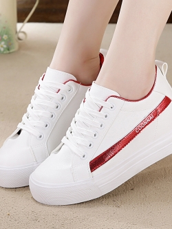 รองเท้าผ้าใบผู้หญิง รองเท้าผ้าใบแฟชั่น ผ้าใบแบบผูกเชือก มีไซส์ 35 36 37 38 39