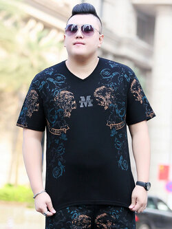 เสื้อยืดผู้ชายอ้วน S-5XL(อกเสื้อ39-51นิ้ว)