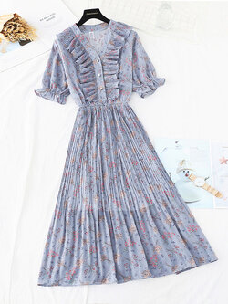 เดรสชีฟอง เดรสลายดอกไม้ Fairy House